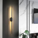 Ver imagem 1 de Luminária de Parede Interna Arandela Led 14w Vector Preta Moderna com 3 Cores de Luz Bivolt