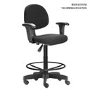 Ver imagem 3 de Cadeira Caixa Alta Balcão Executiva com Rodizio e Braço