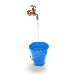 Caneca Magica Fonte de Água Torneira Balde Cascata Azul (12527) - 6