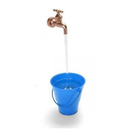 Caneca Magica Fonte de Água Torneira Balde Cascata Azul (12527) - 3