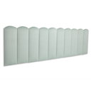 Ver imagem 1 de Cabeceira King Modulada Nuvem Cama Box 200 cm x 60 cm:VELUDO Verde Água