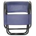 Ver imagem 4 de Cadeira Dobravel Portátil Banco Banqueta com Encosto para Pesca Camping Viagem Cor Azul Marinho (