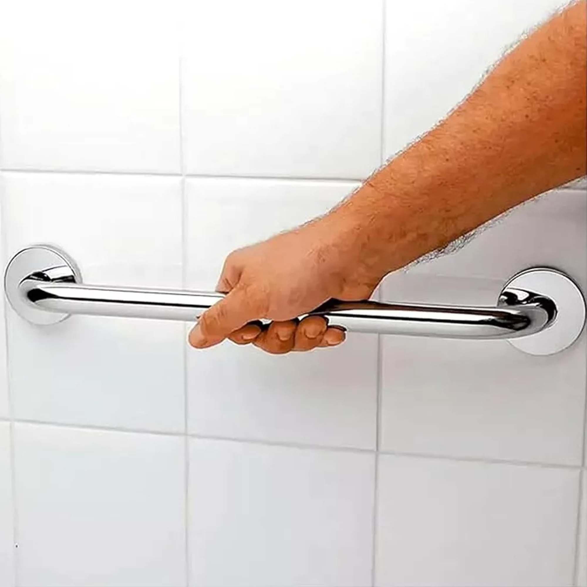 Barra de Apoio 60cm Aço Inox Kit 13 Unidades Criança Idoso Gestante Deficiente Acessibilidade Banhei - 7