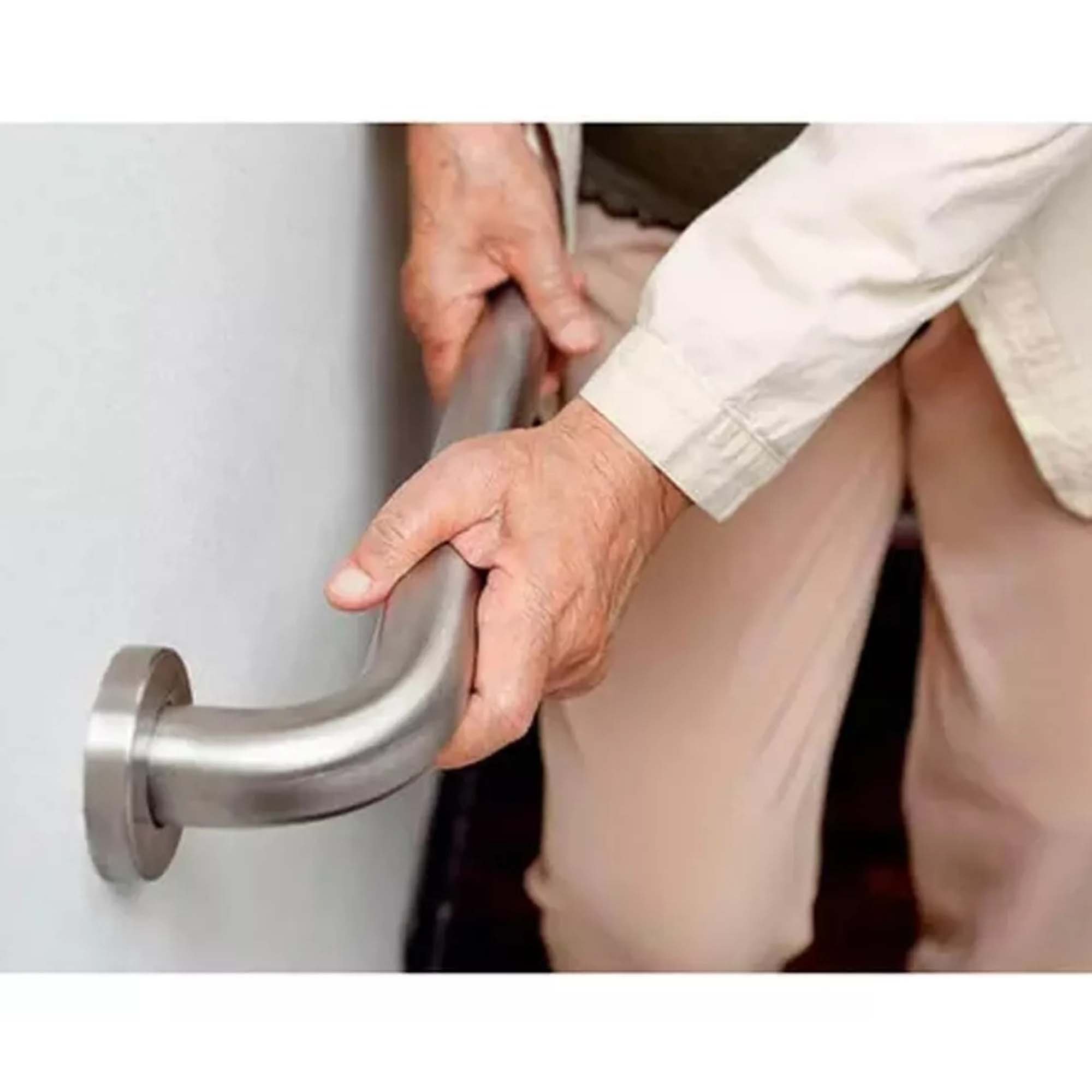 Barra de Apoio 60cm Aço Inox Kit 13 Unidades Criança Idoso Gestante Deficiente Acessibilidade Banhei - 4
