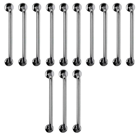 Barra de Apoio 60cm Aço Inox Kit 13 Unidades Criança Idoso Gestante Deficiente Acessibilidade Banhei