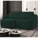 Ver imagem 2 de Sofá Cama Casal para Sala 196cm Polska K04 Veludo Verde - Mpozenato