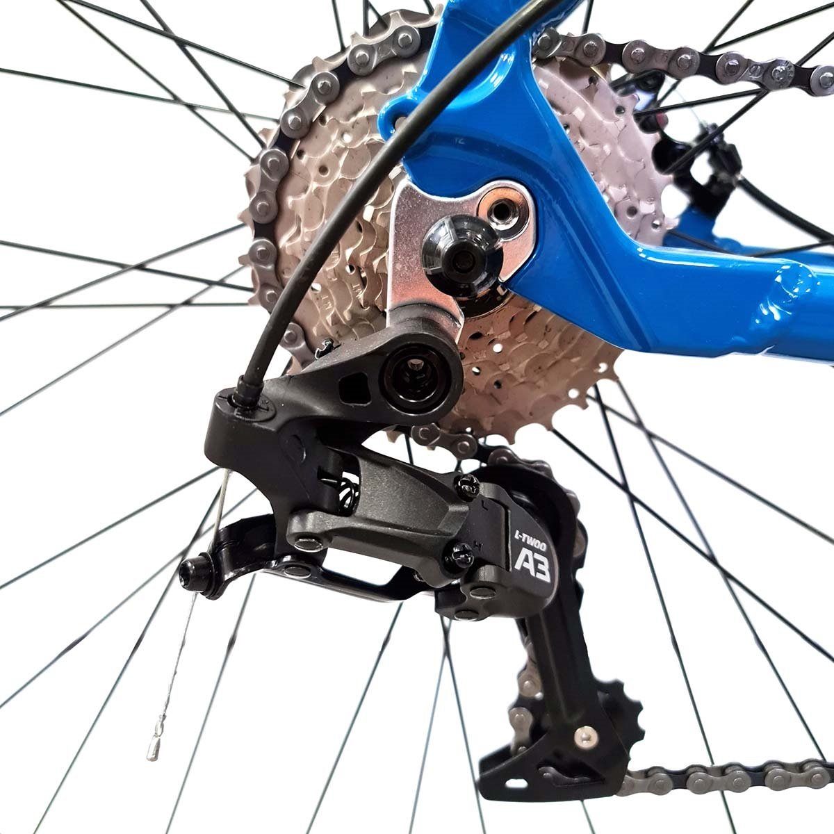 Bicicleta Aro 29 Mtb Alumínio Rocker Elleven 24V Com trava - Azul - 17 - 3