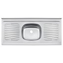 Ver imagem 1 de Pia de Apoio Tramontina New Raggi 40 em Aço Inox 120x52 Cm