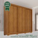 Ver imagem 7 de Guarda-Roupa Casal com Pés 3 Portas 4 Gavetas 100% MDF Ipanema Marrom/Cinamomo
