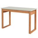 Ver imagem 2 de Mesa Escrivaninha Industrial 1 Gaveta 100% Mdf Off White/freijó F24 - Pradel