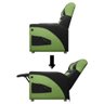 Cadeira Gamer Sparta com Encosto Reclinável e Carregador Usb Corino Preto/verde Sofa Store - 10