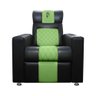 Cadeira Gamer Sparta com Encosto Reclinável e Carregador Usb Corino Preto/verde Sofa Store - 8