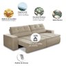 Sofá Retrátil e Reclinável 3 Lugares 1,90m com Molas Stella Suede Adonai Estofados - 3