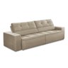 Sofá Retrátil e Reclinável 3 Lugares 1,90m com Molas Stella Suede Adonai Estofados - 5