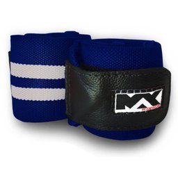 Faixa de Pulso Munhequeira Azul Royal com Branco 30 cm - 1