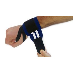 Faixa de Pulso Munhequeira Azul Royal com Branco 30 cm - 2