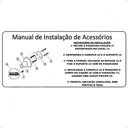 Kit Acessórios para Banheiro + Porta Shampoo Canto e Reto Único - 9