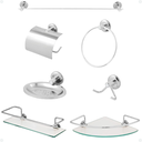 Ver imagem 1 de Kit Acessórios para Banheiro + Porta Shampoo Canto e Reto Único