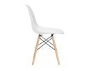 Ver imagem 2 de Cadeira Charles Eames Eiffel Cor Branca Base Madeira Sala Cozinha Jantar
