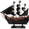 Navio Barco Fragata Caravela Pirata Pérola Negra em Madeira 24cm - 1