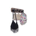 Ver imagem 7 de Cabideiro de Parede Porta Toalhas Mochilas Bolsas Suporte Estilo Industrial Preto