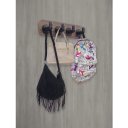 Ver mais imagens de Cabideiro de Parede Porta Toalhas Mochilas Bolsas Suporte Estilo Industrial Preto