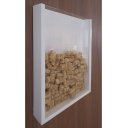 Ver imagem 3 de Quadro Porta Rolhas de Vinho Champanhe Tampinhas Decorativo Branco Laca