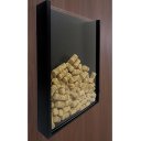 Ver imagem 2 de Quadro Porta Rolhas de Vinho Champanhe Tampinhas Decorativo Preto Laca