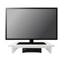 Ver imagem 2 de Suporte de Mesa Base Giratório com Nicho 360° para Tv Branco