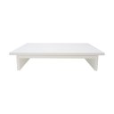 Ver imagem 3 de Suporte de Mesa Base Giratório com Nicho 360° para Tv Branco