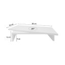 Ver imagem 4 de Suporte de Mesa Base Giratório com Nicho 360° para Tv Branco