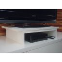 Ver imagem 6 de Suporte de Mesa Base Giratório com Nicho 360° para Tv Branco