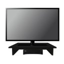 Ver imagem 2 de Suporte de Mesa Base Giratório com Nicho 360° para Tv Preto