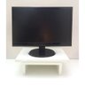 Suporte de Mesa Giratório com Nicho 360° para Monitor Branco - 6