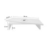 Suporte de Mesa Giratório com Nicho 360° para Monitor Branco - 4