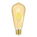 Ver imagem 1 de Lâmpada Led Filamento Taschibra Vintage Âmbar Dimer ST64 127V