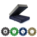 Ver imagem 7 de Base Box Baú King 193x203 Suede com Colchão New 4 Estações Molas Ensacadas