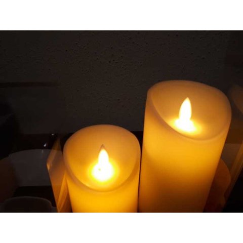 Vela  LED Decorativa 10CM Luz Amarela 7949 TASCHIBRA