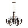 Lustre Torneado De Madeira Rustica Para Sala De Jantar Grande  - Verniz - 4