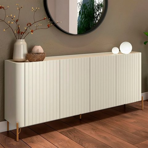 Buffet Mdf com Porta Brise L180 X A81,5cm
