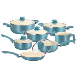 Conjunto de Panelas Casa Ambiente Genebra, 7 Peças, Revestimento Cerâmica - Al039 - 1