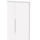 Ver imagem 4 de Guarda-Roupa Retrô 2 Portas Théo New Branco Fosco com Madeira - MoveisAqui