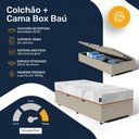 Ver imagem 6 de Cama Box Baú com Colchão Ortopédico de Espuma D33 a Vácuo Sonno Full - Lucas Home - Solteiro
