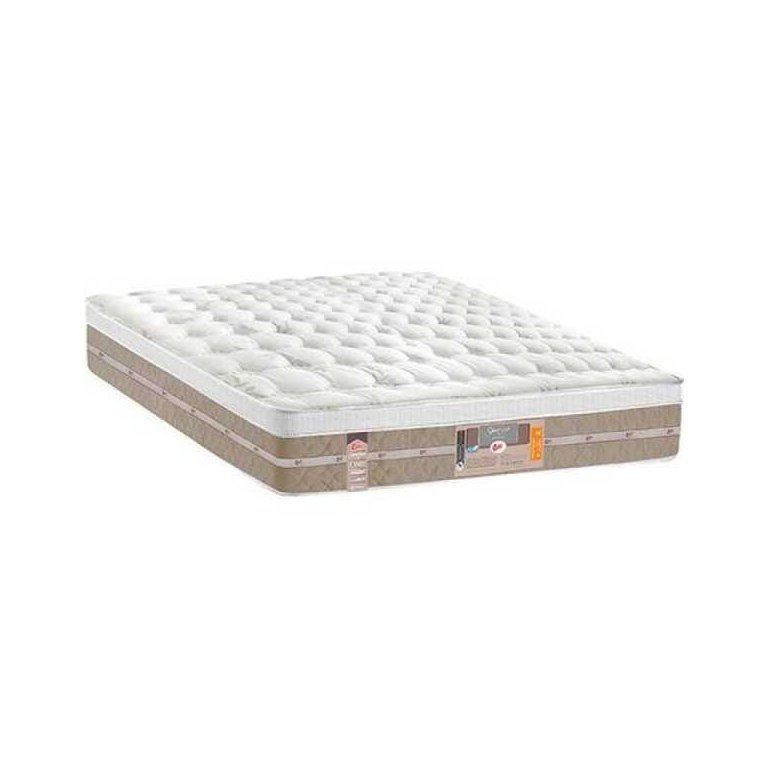Colchão Casal Castor Silver Star Mola Pocket Air One Face 138x188x032