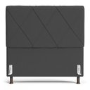 Ver mais imagens de Cabeceira Cama Box Casal Queen Size Mel 160cm com Frame Suede Cinza - Desk Design