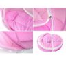 BC001RO - Mosquiteiro Berço Bebe Colchão Portátil Premium Rosa - 3