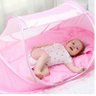 BC001RO - Mosquiteiro Berço Bebe Colchão Portátil Premium Rosa - 2