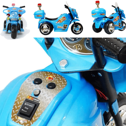Moto Eletrica Infantil Importway Motorcycle 6v Azul - 3