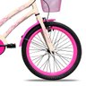 Bicicleta Infantil Celina Aro 20 Freio V-brake Nylon Bege com Cestinha - Colli Bike - 3