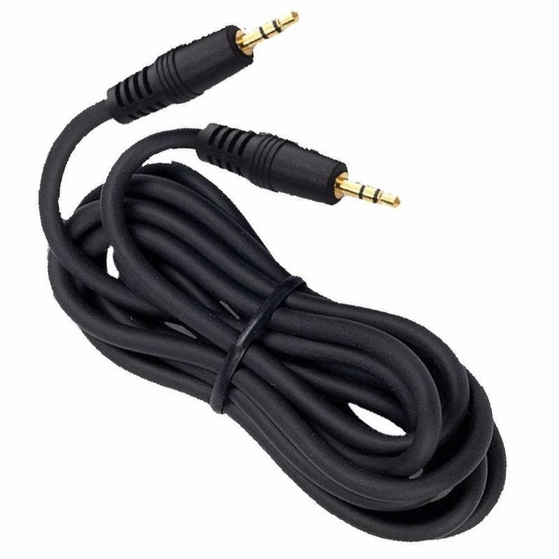 Cabo Audio P2 + P2 STEREO 2 Metros Plug Gold - GC - 1